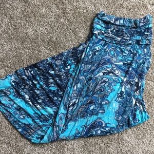 Strapless Flare Maxi Paisley Skirt/Dress